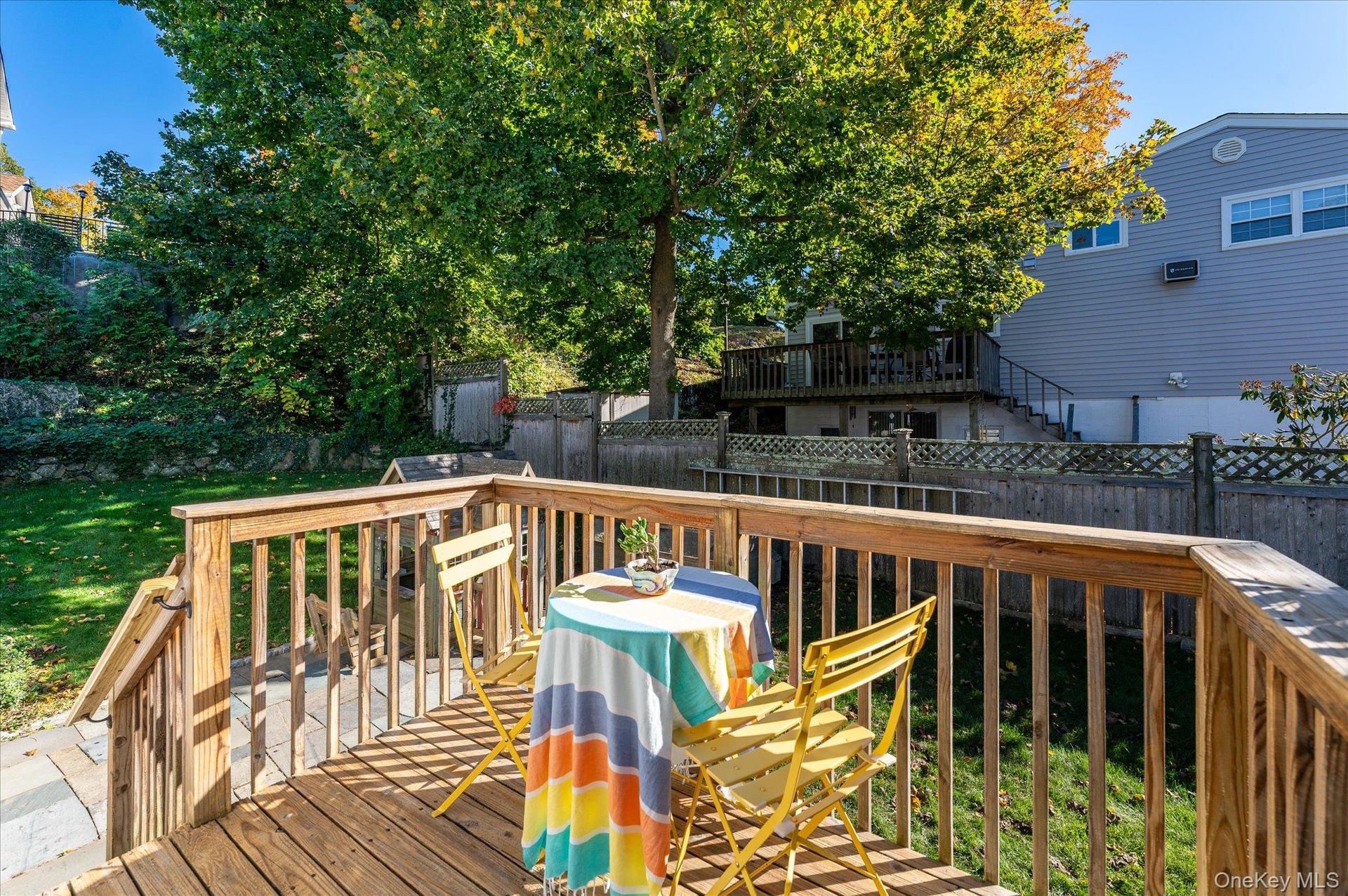 Wood deck