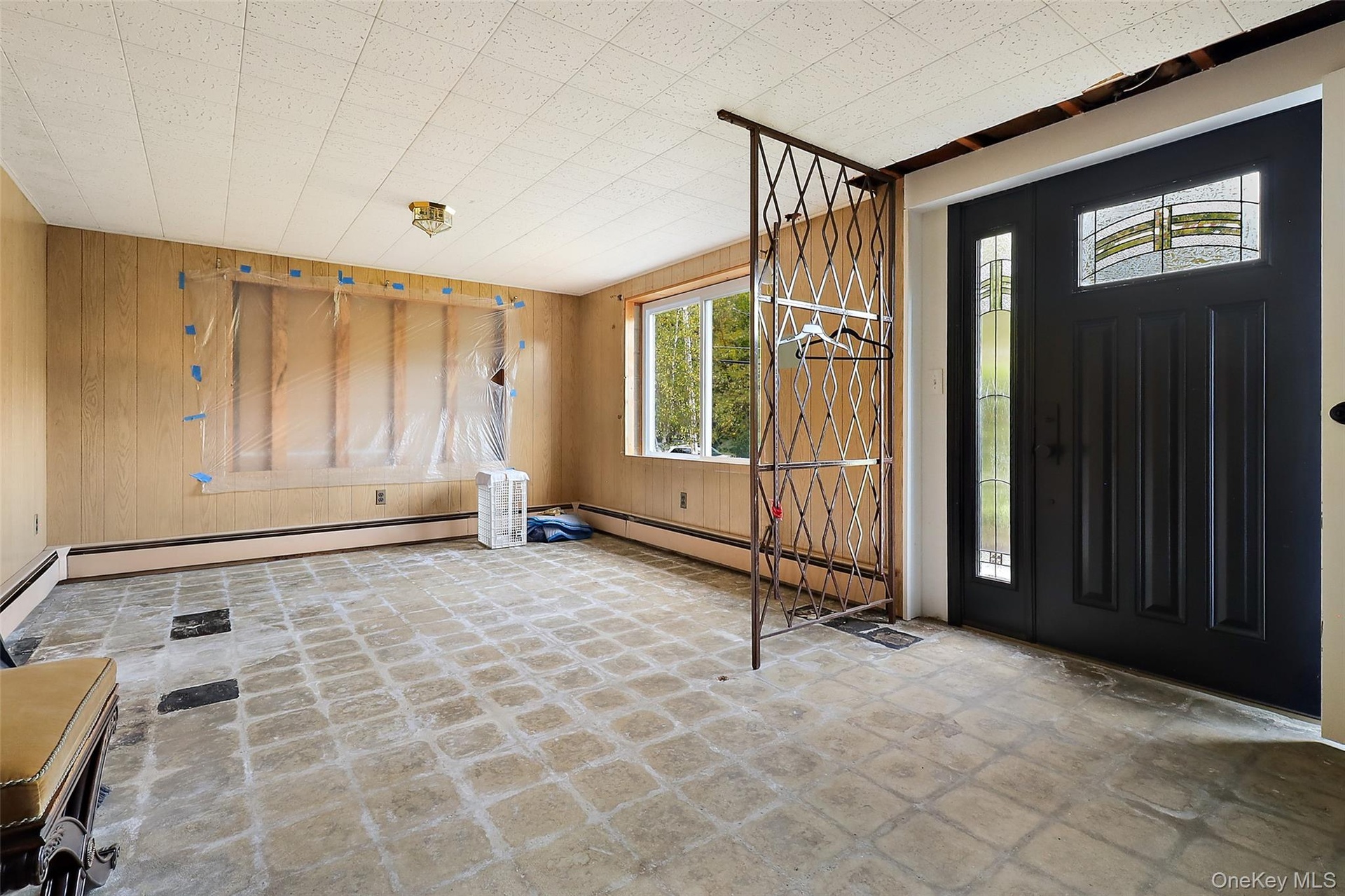 Unfinished family room