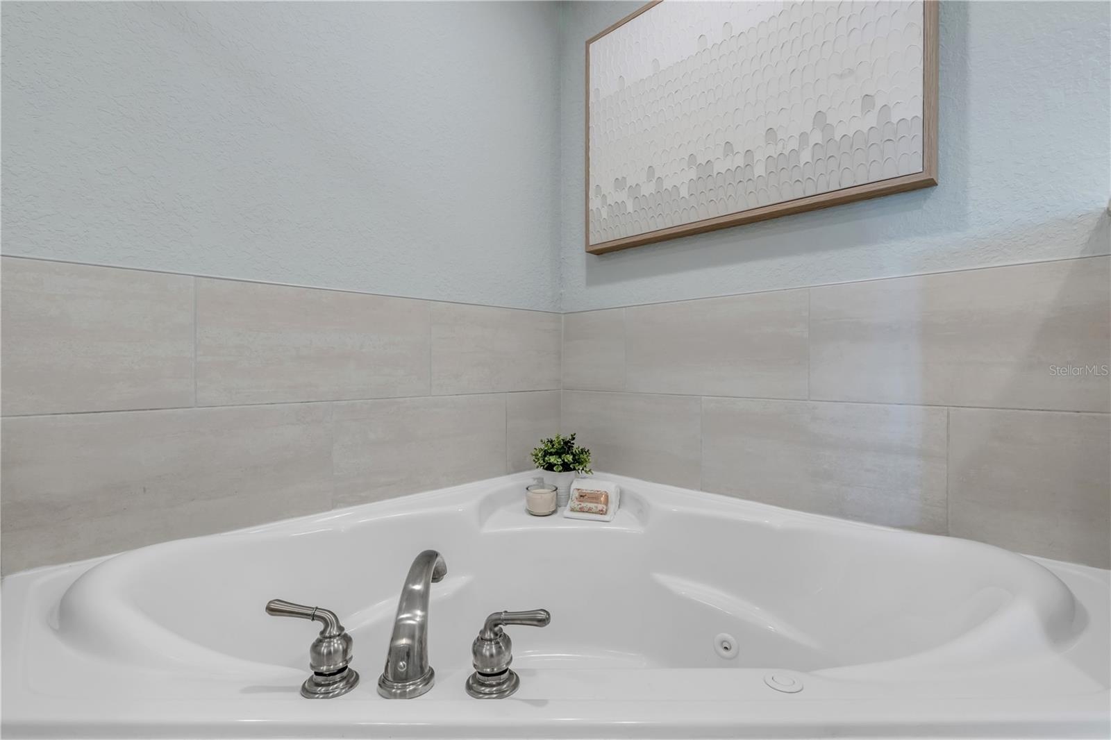 Jacuzzi tub in Primary bathroom