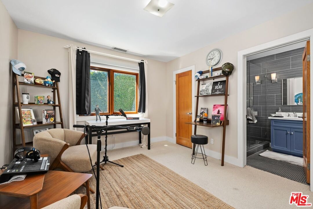 Bedroom used as an office