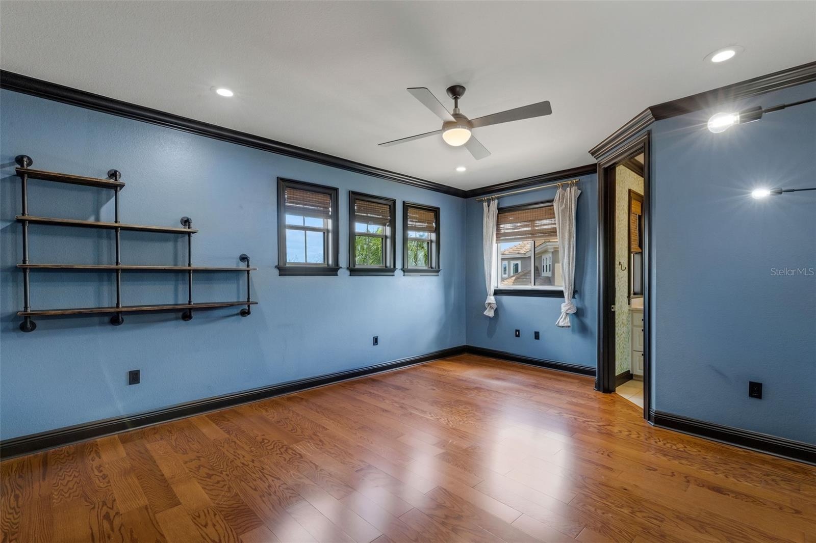 Bedroom# 3 has great space as well, a custom closet . . .