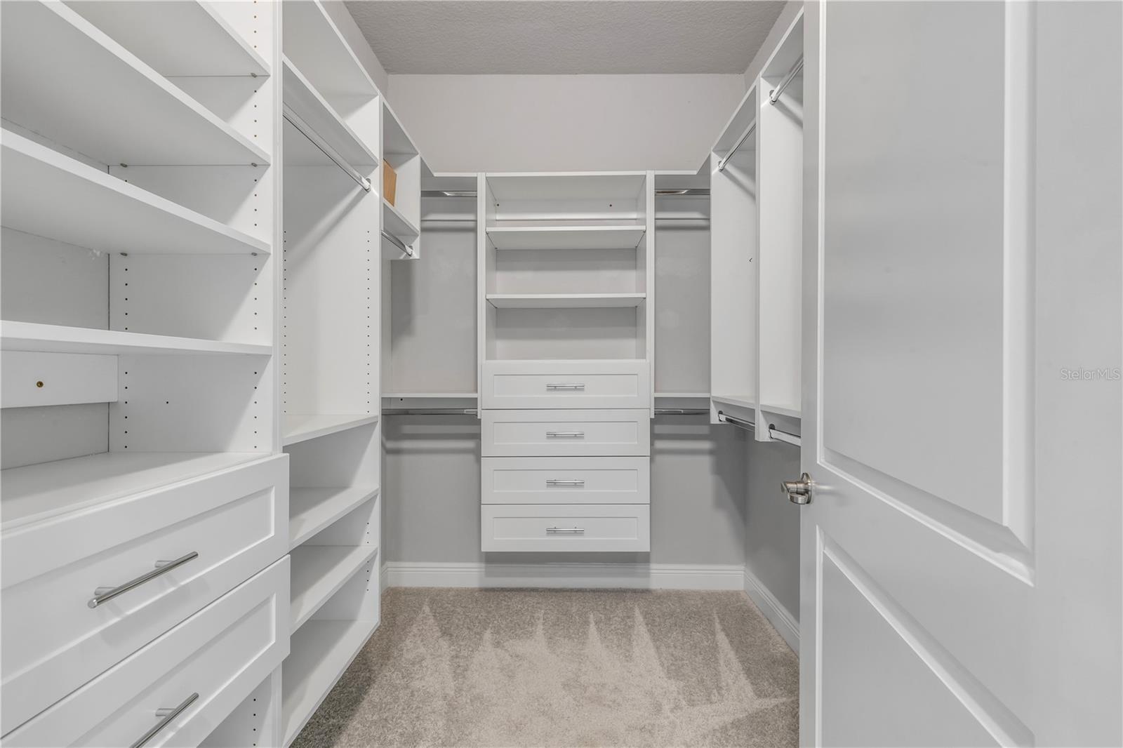 Primary bedroom  walk in closet