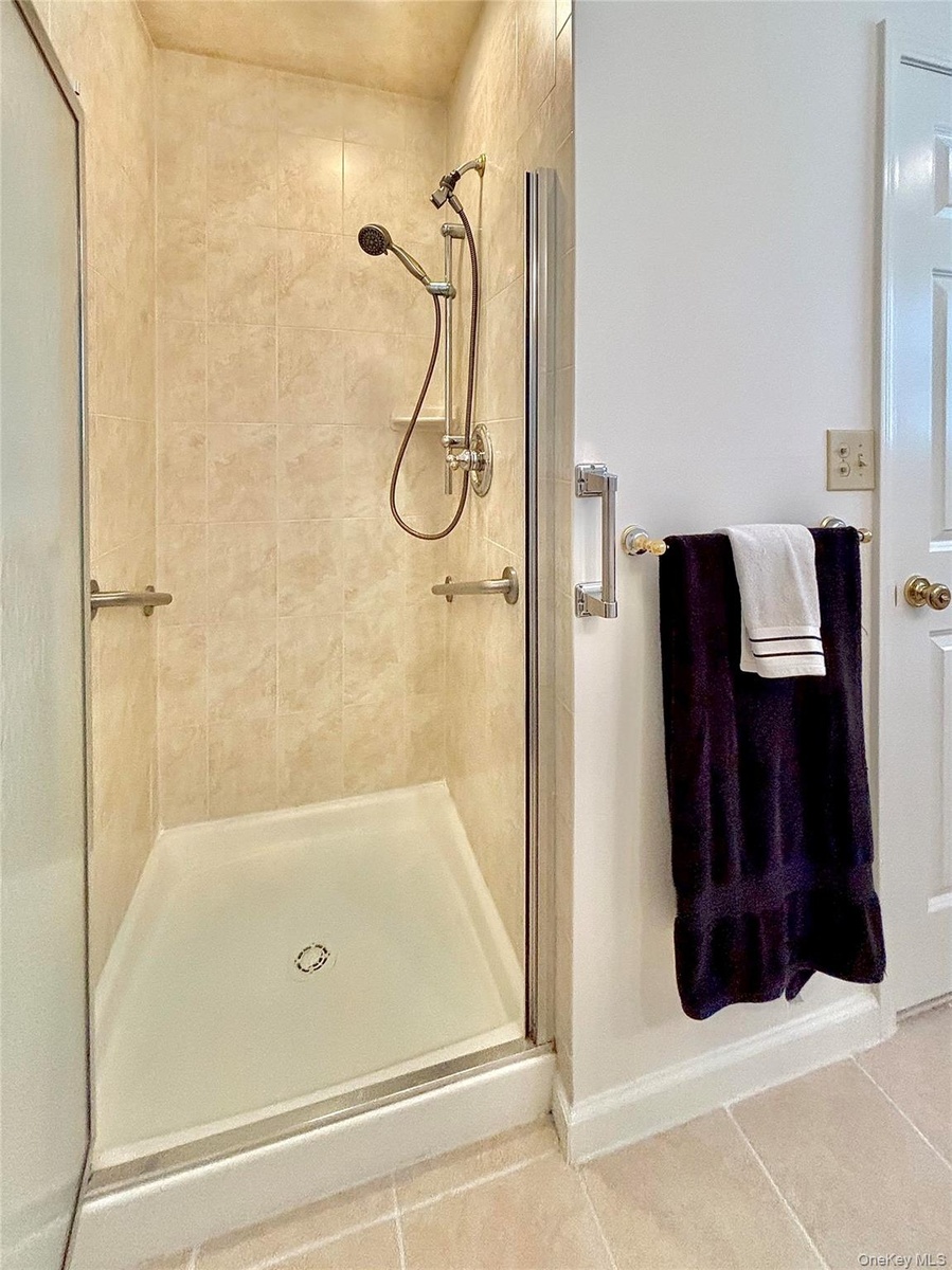 Primary bathroom with separate shower