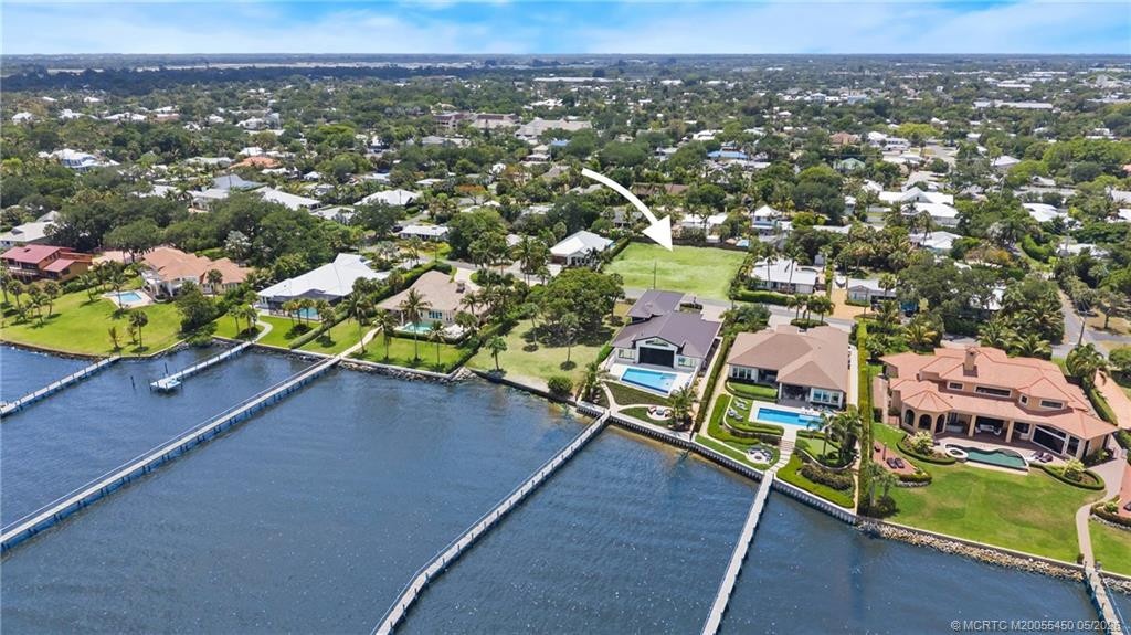 Multi-million-dollar waterfront homes across the street
