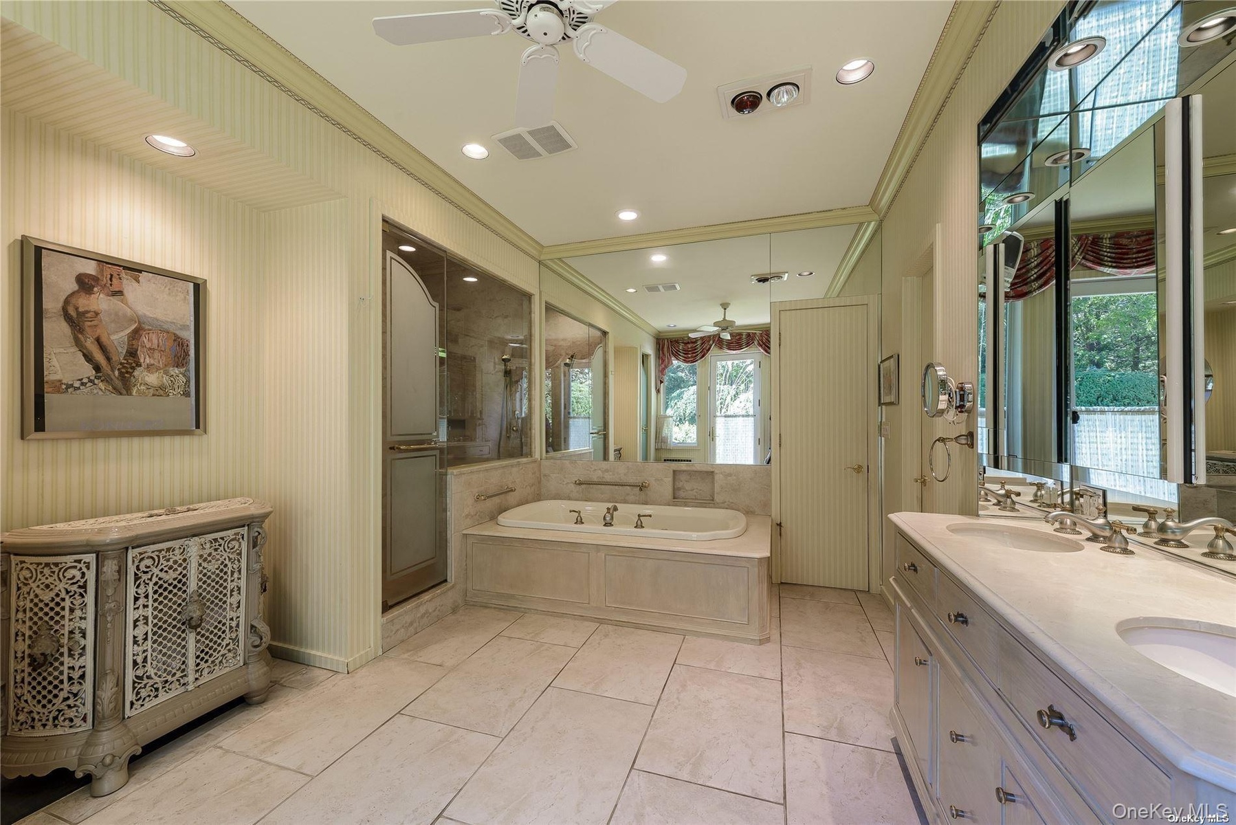 Primary Bathroom with two closets