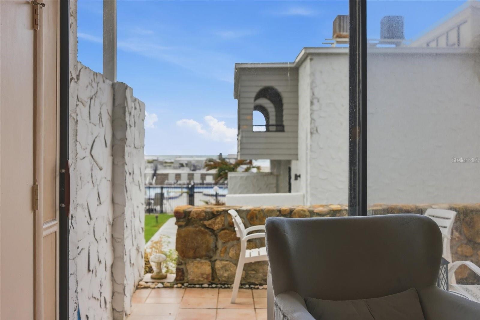 Front patio with Gulf views!