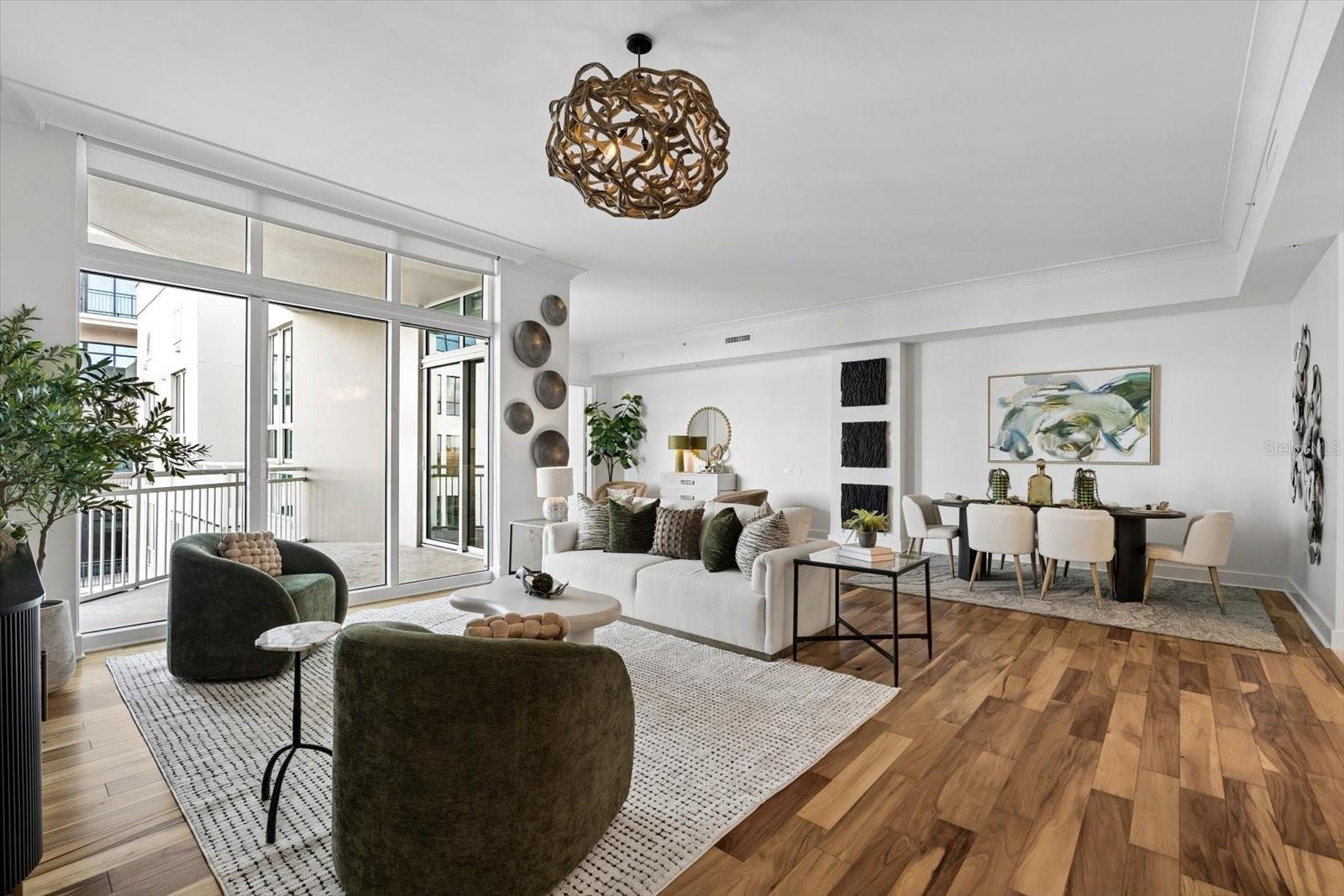 Living room/ dining combo