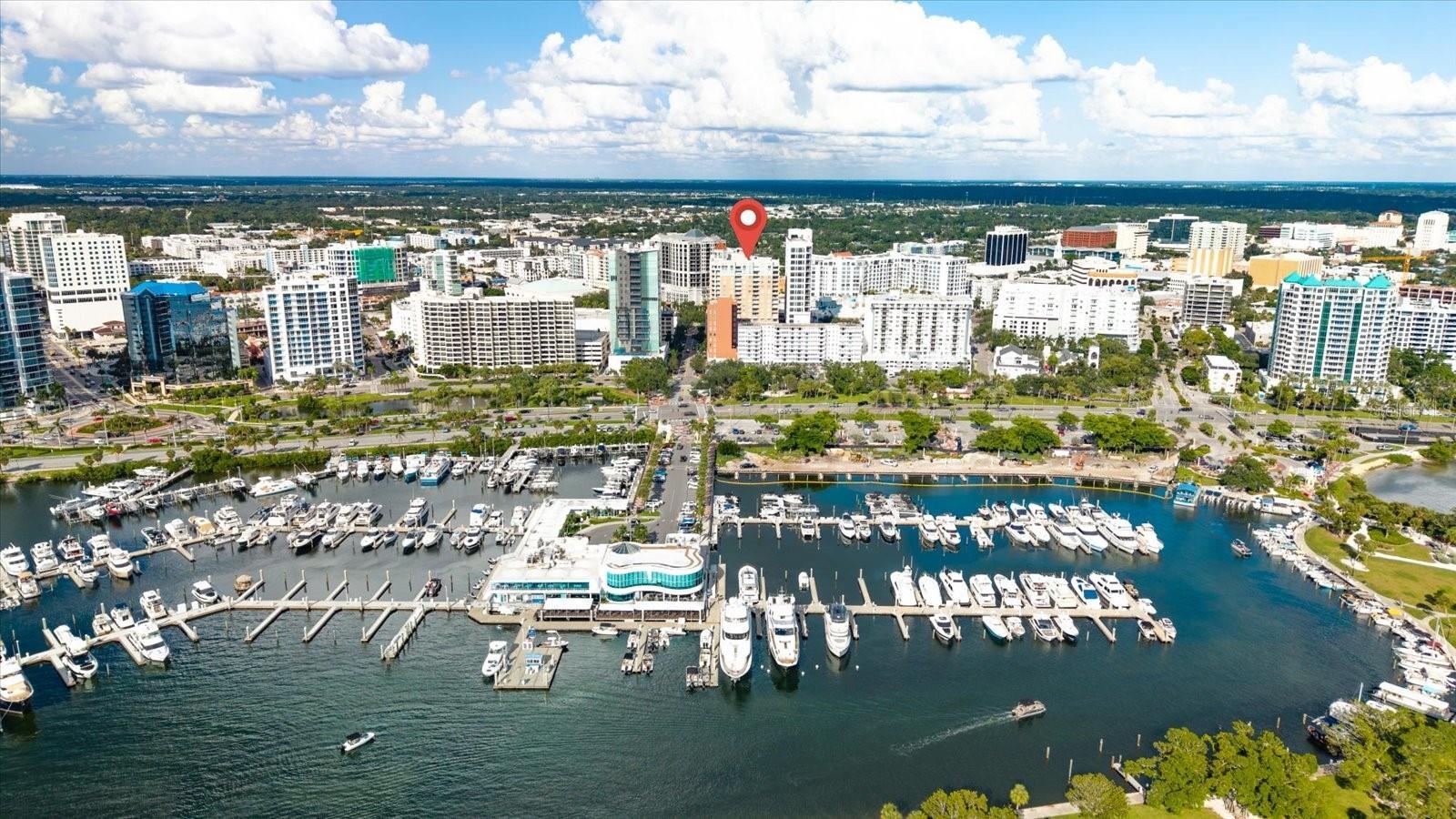 Sarasota Bay & Marina Jack's just .2 miles away