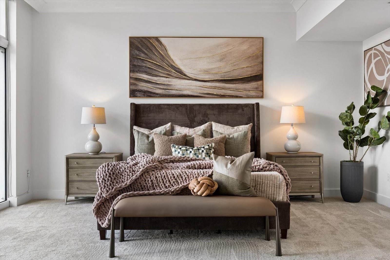 Oversized primary bedroom