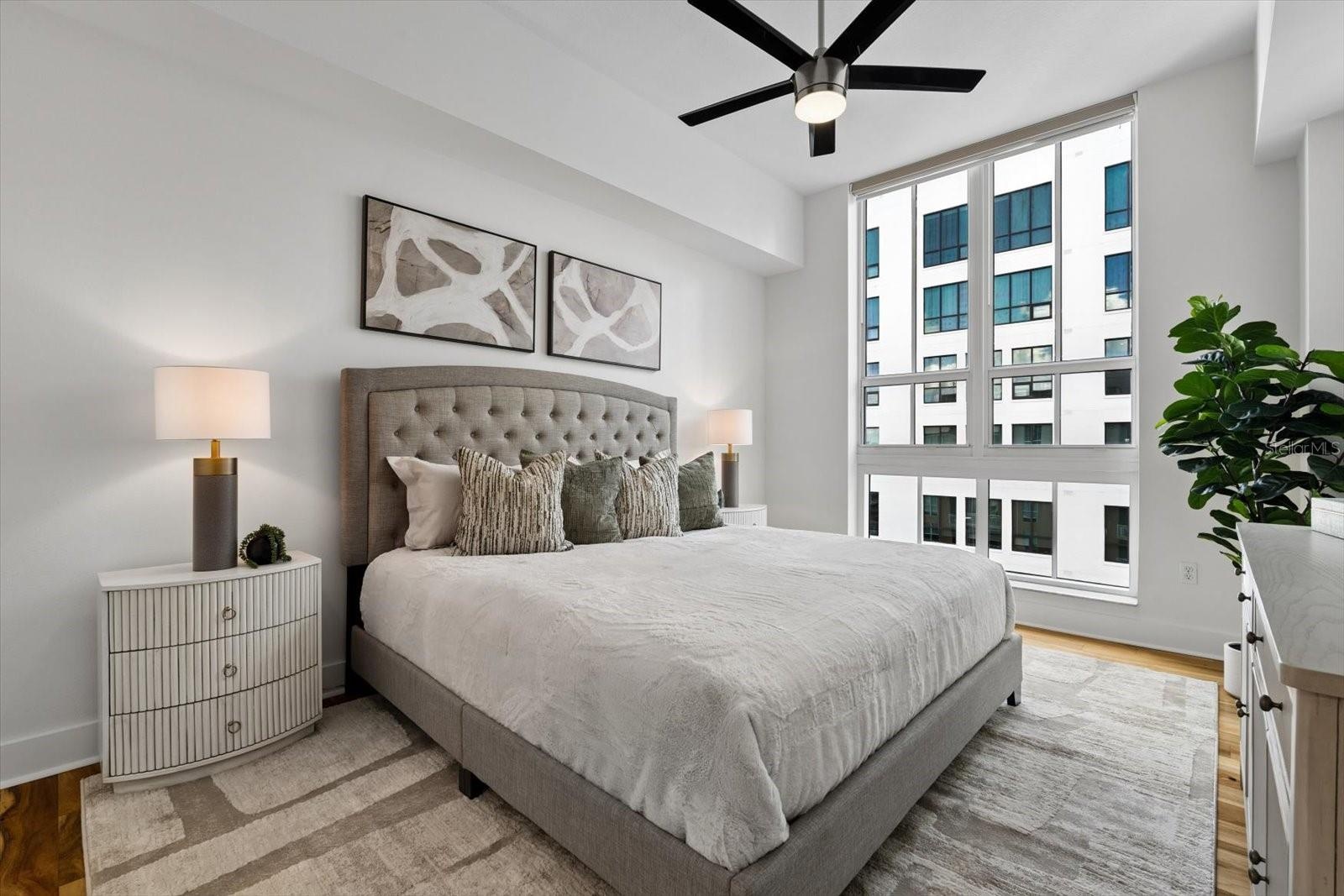 Guest bedroom with walk-in closet and ensuite bathroom