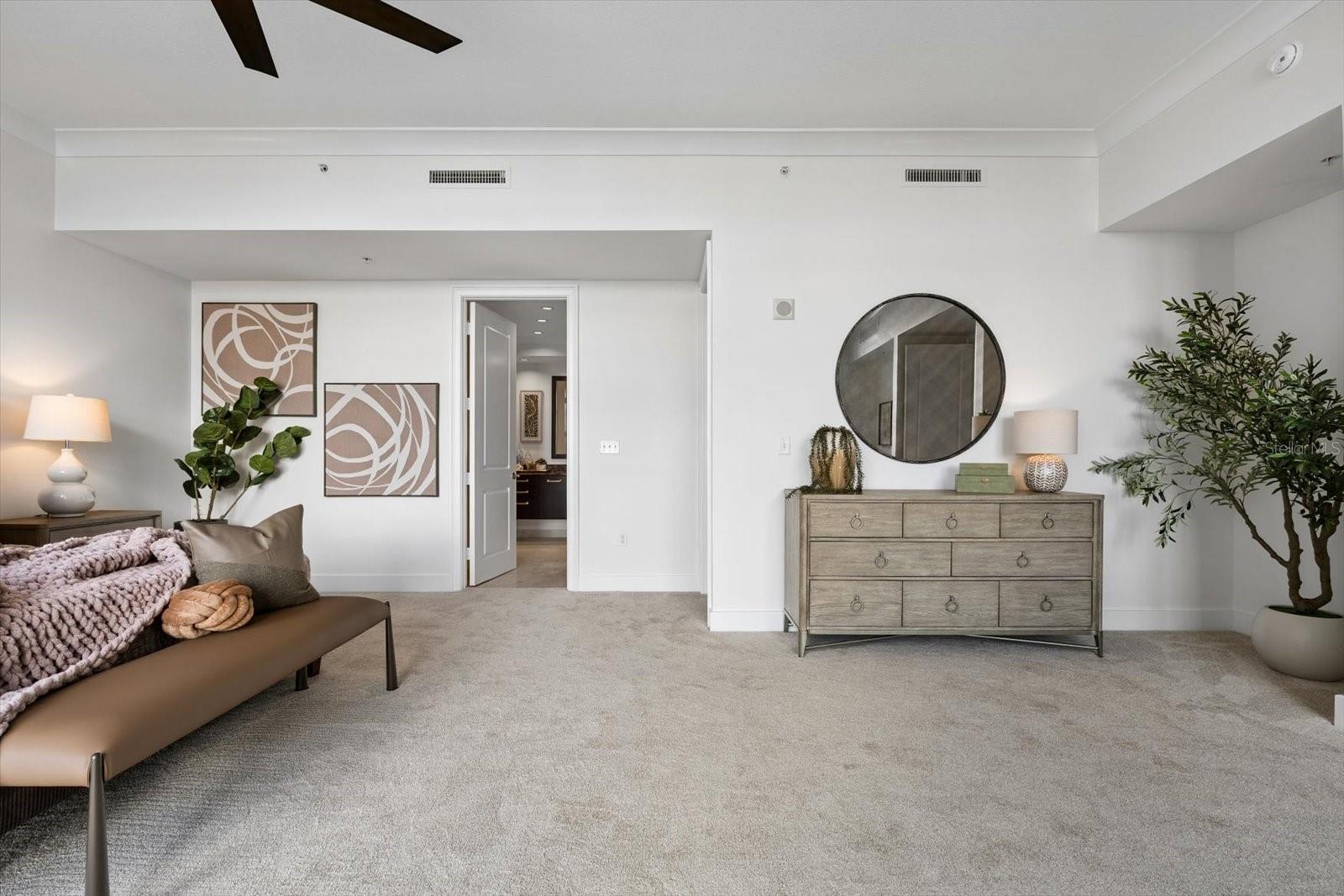 Oversized primary bedroom