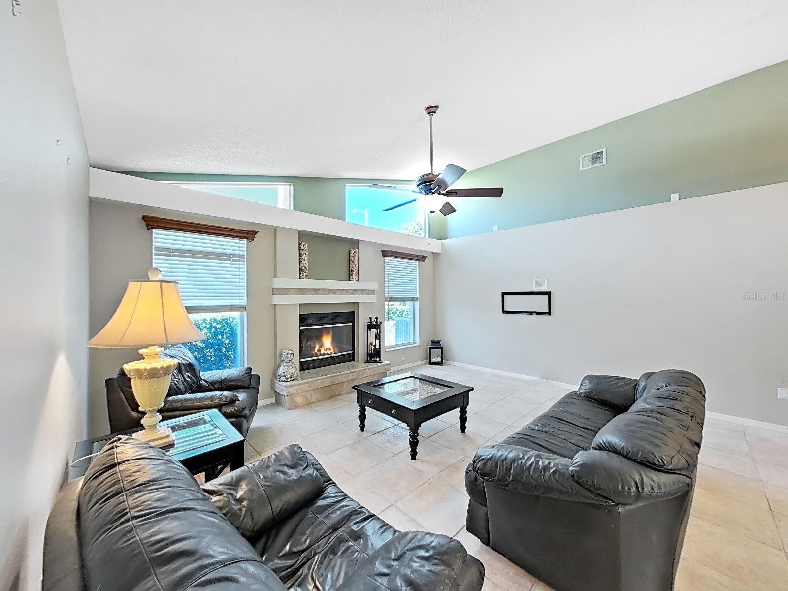 family room open off kitchen