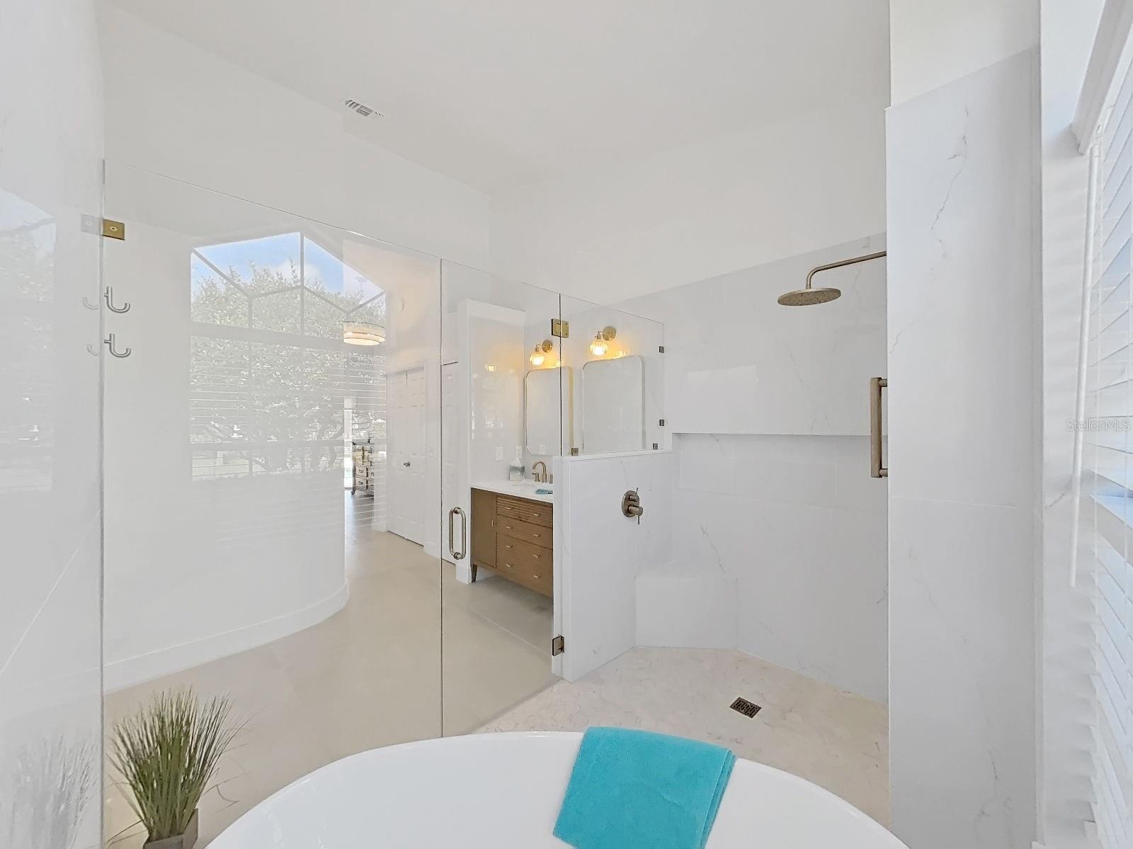view from the tub