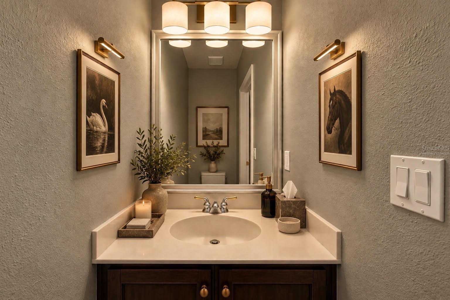 Virtually Staged Powder Bath