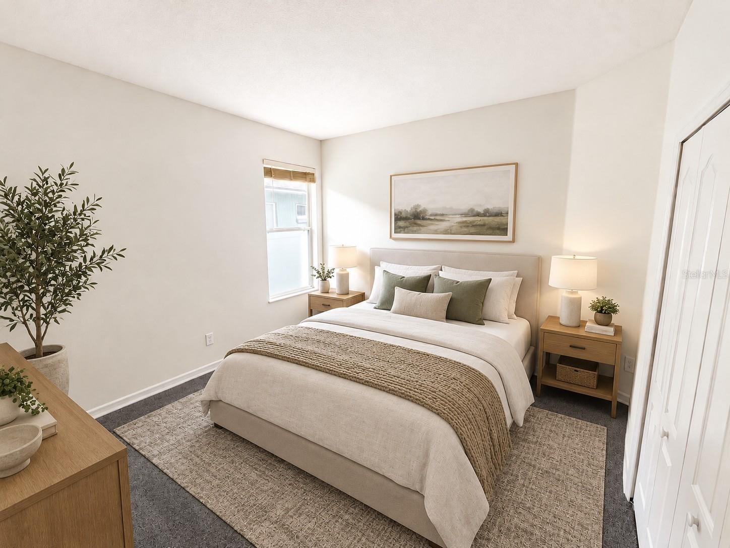 Third bedroom-staged