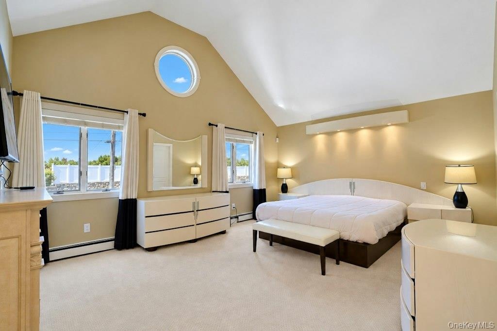 Large primary with 2 closets, including a walk-in closet, and ensuite