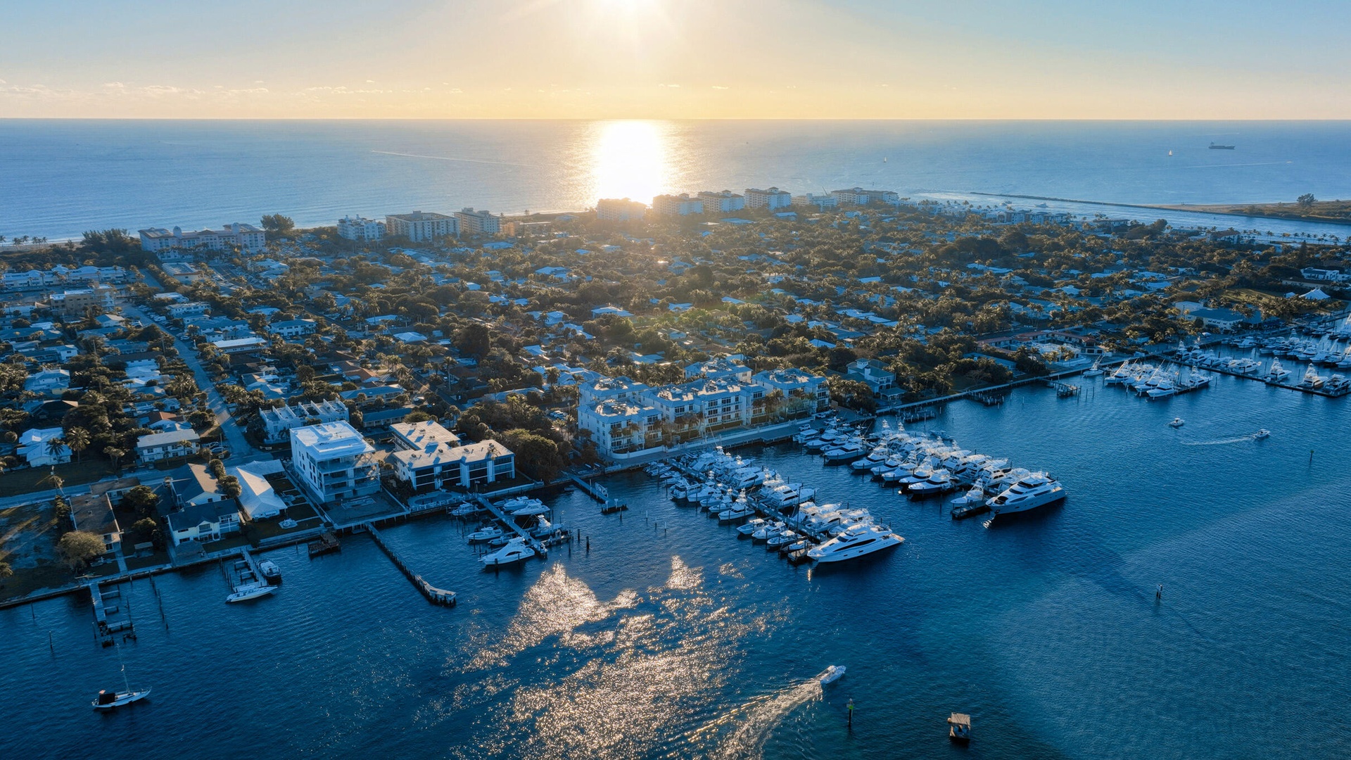 HAVN is a collection of just 36 residences across five boutique, three-story waterfront buildings, paired with a 52-slip full-service marina.