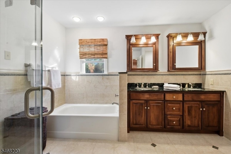 Primary bath with soaker tub