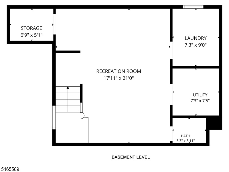 lower level floor plan