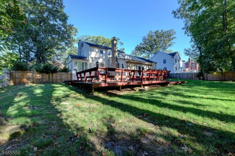 rear of home and yard