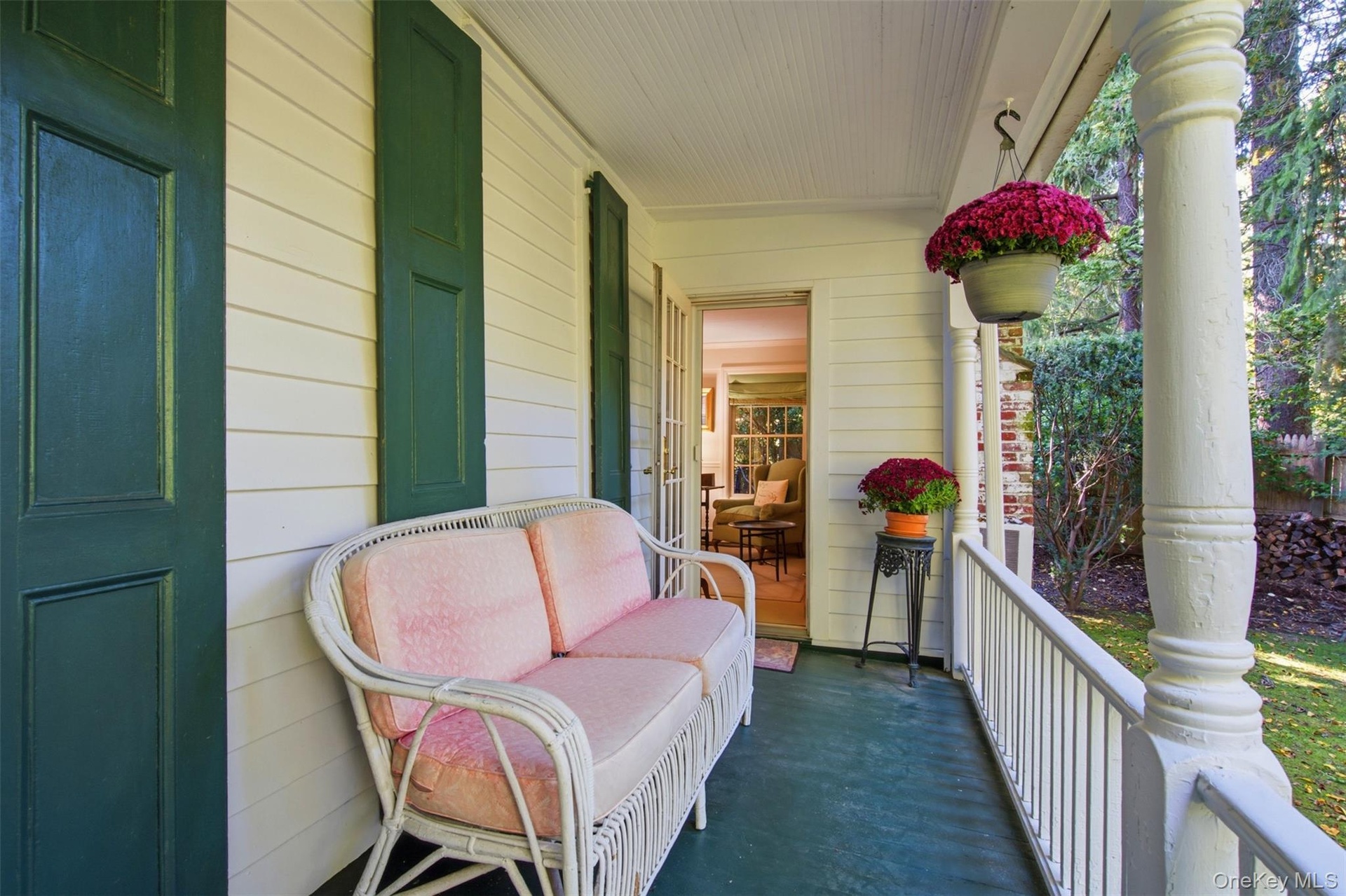 Granny porch off of den.