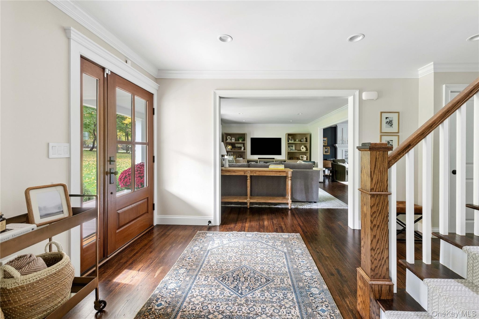 Entryway with view of Family Room