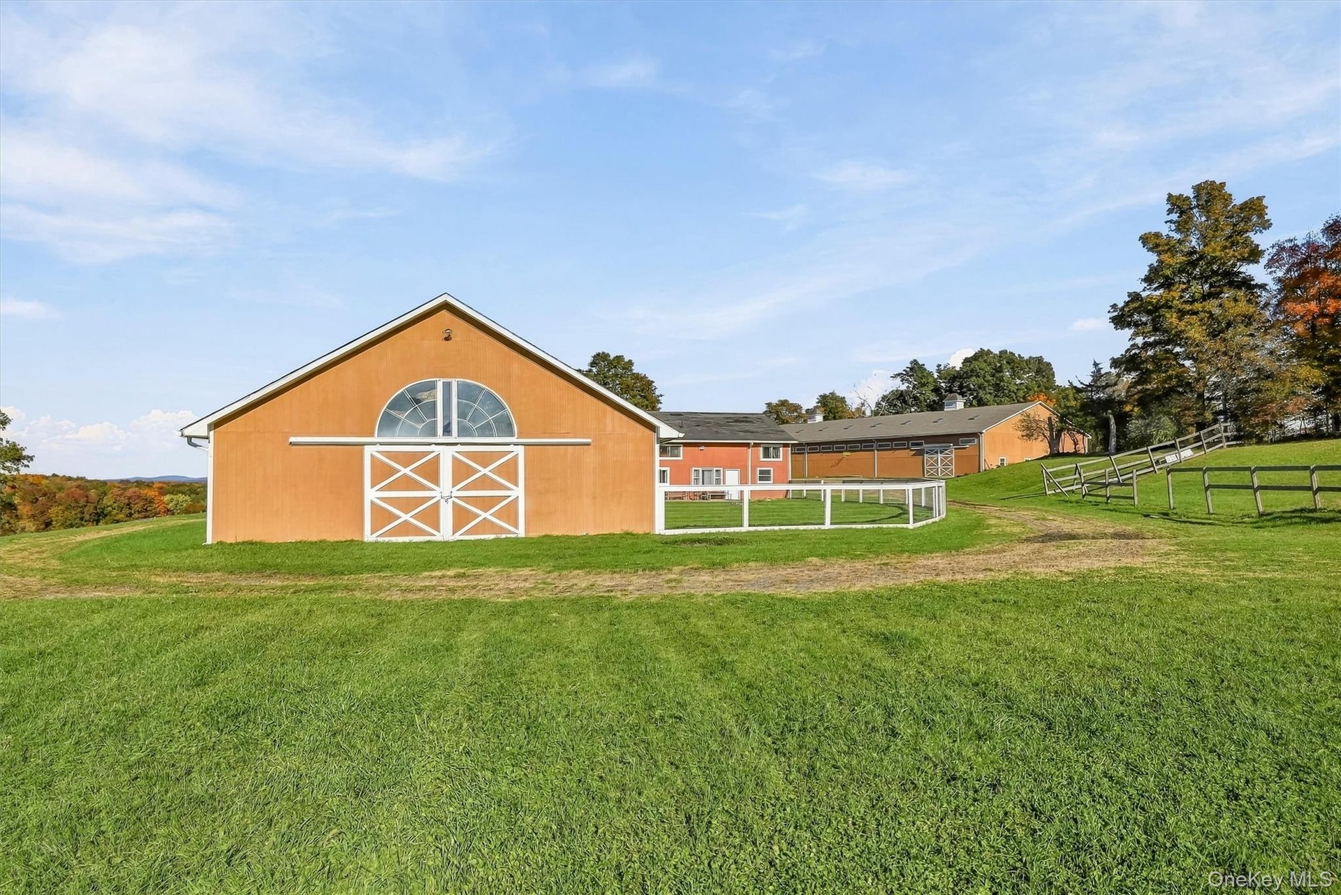 Side View of Both Barns
