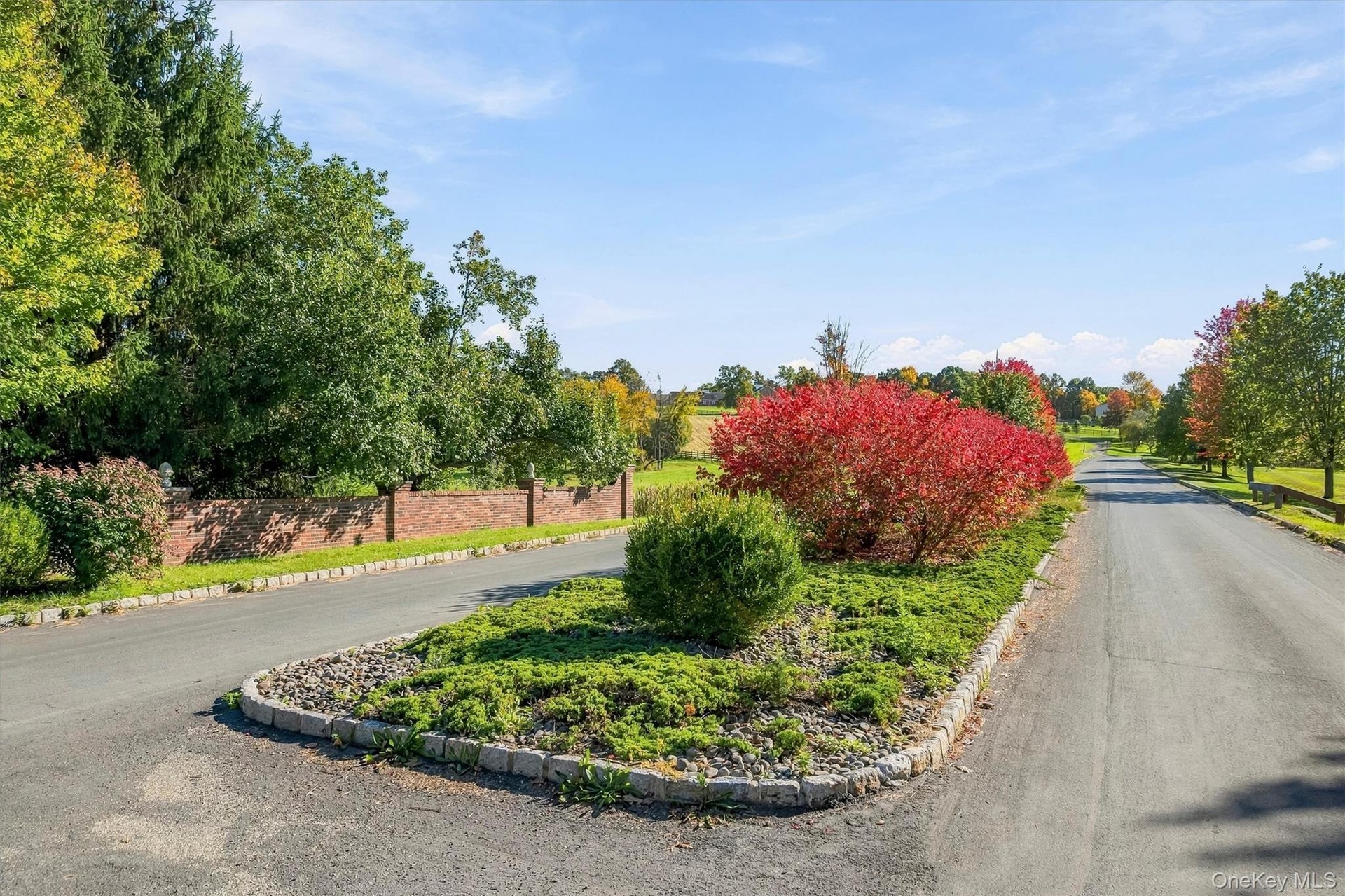 Entrance to Private Farm Driveway