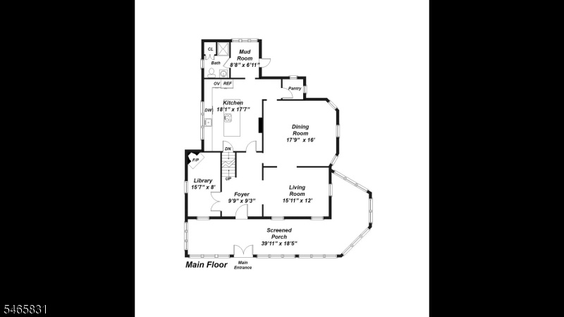 Main Floor Floorplan