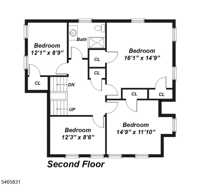 Second Floor Floorplan