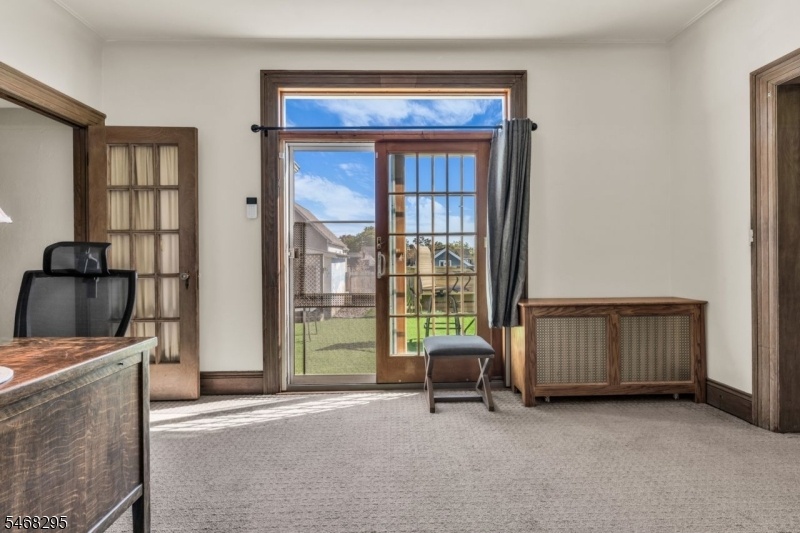 door to backyard