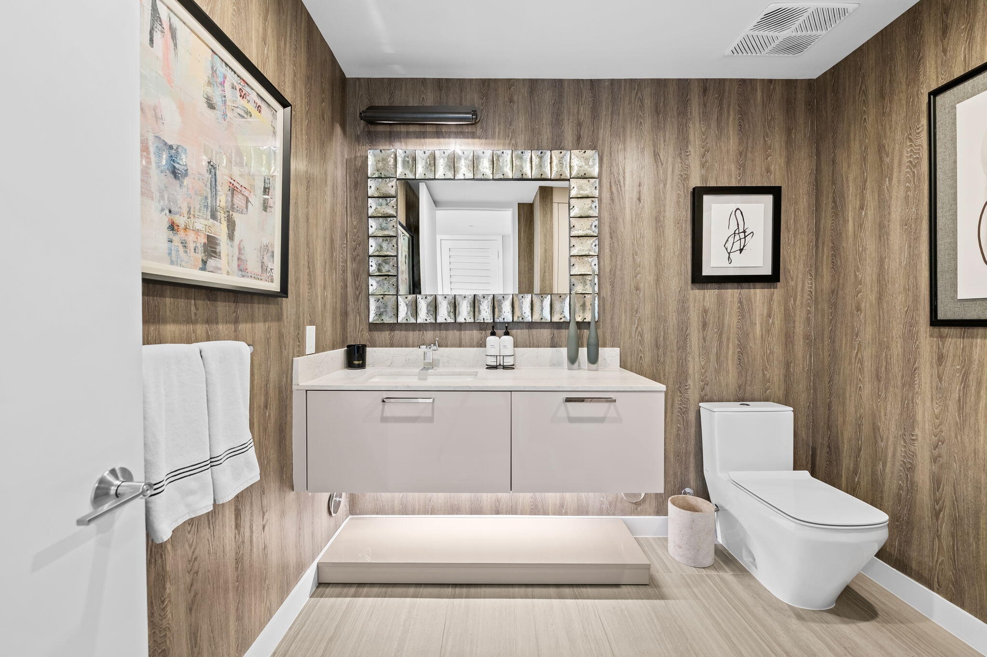 Oversized Powder Room