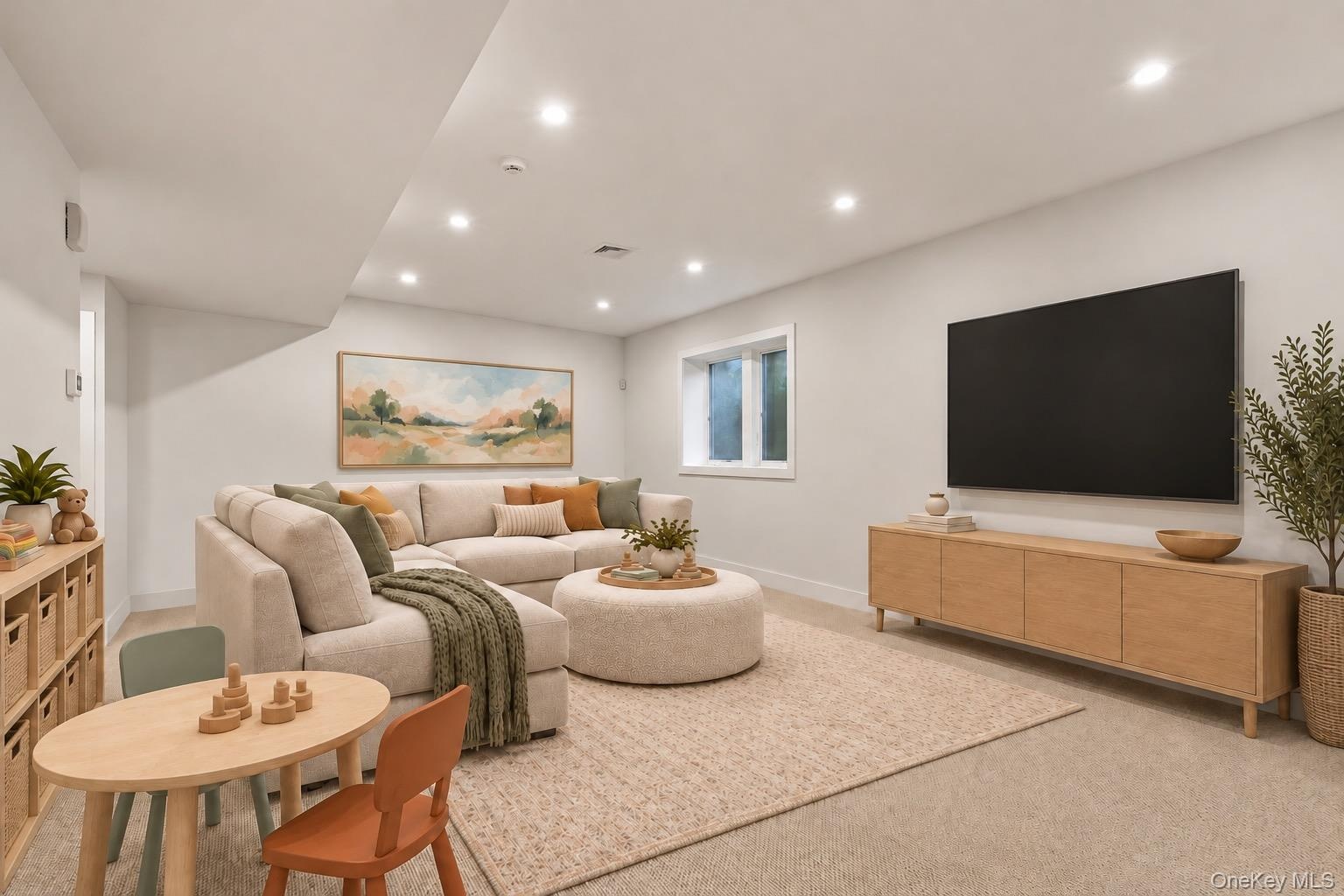Virtually Staged lower level