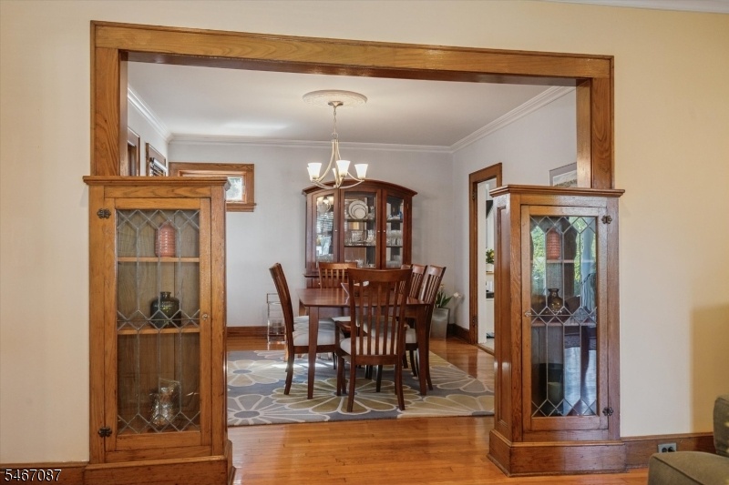 Leaded glass cabinetry