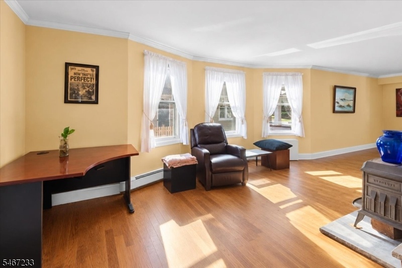 Living Room w/ Wood Stove