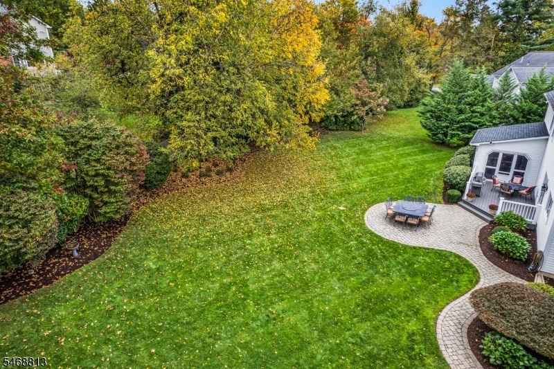 aerial view of yard