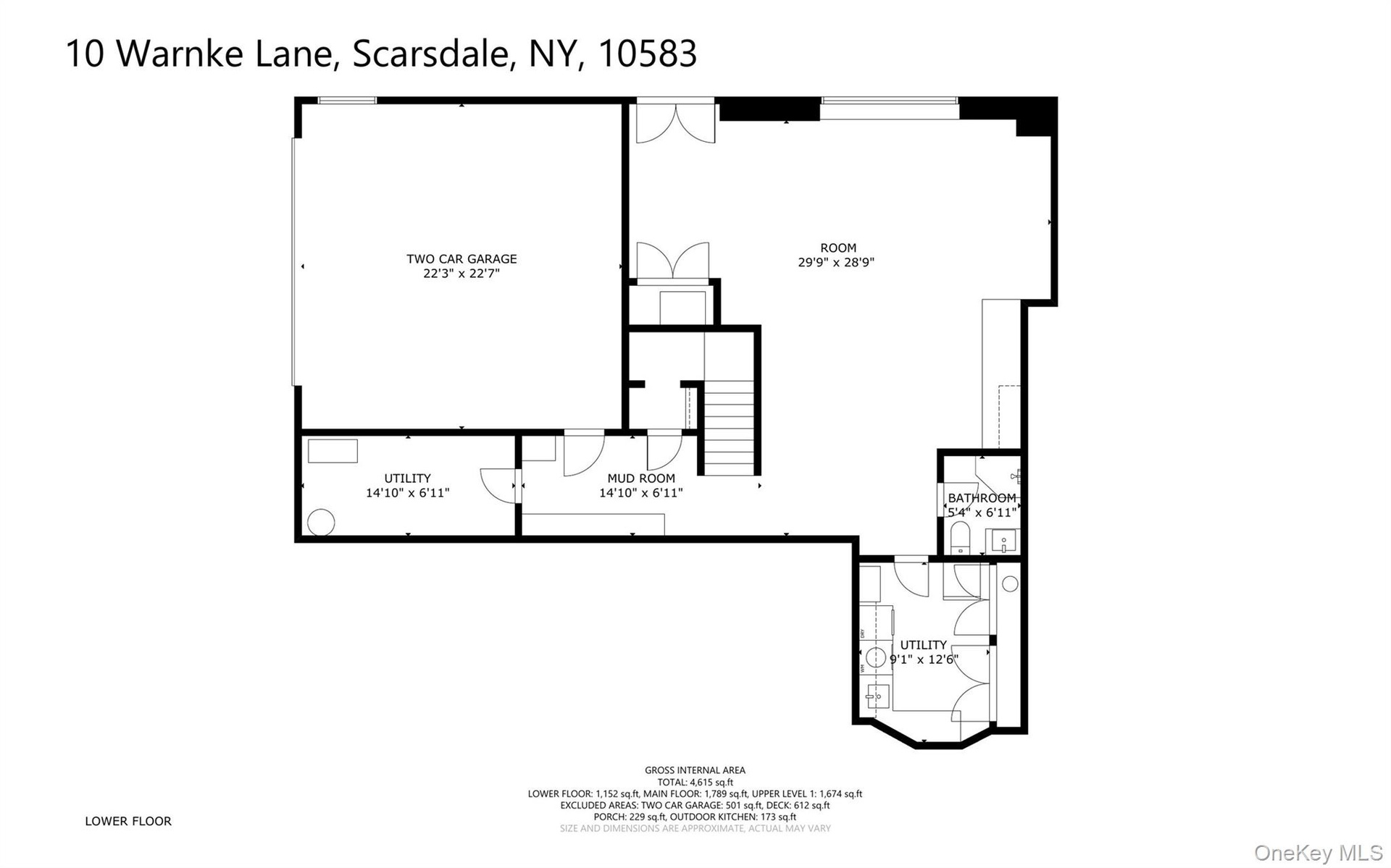 Lower level floor plans.