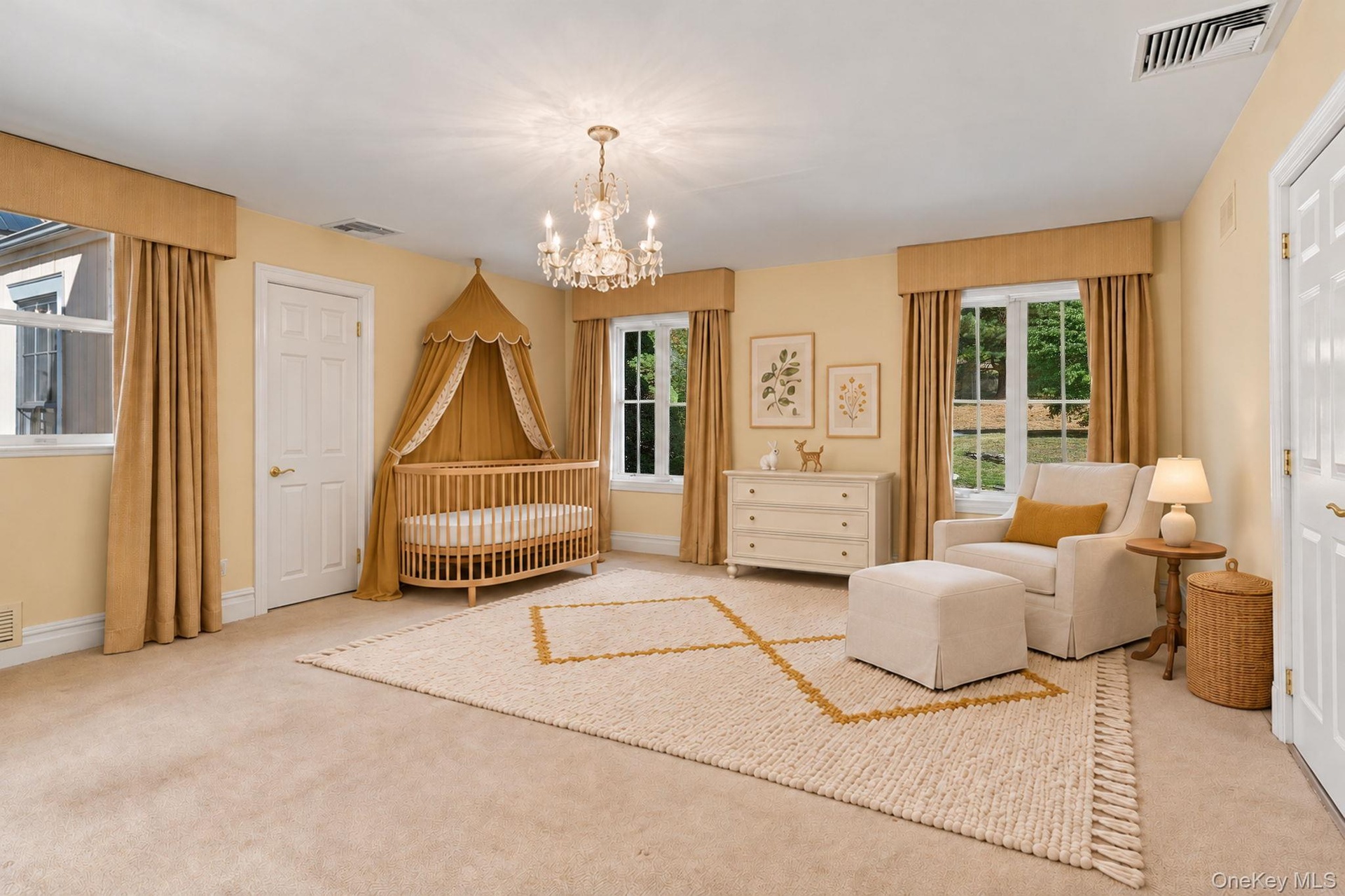 Wing to the Hexagon Bedroom. Original Primary on The Main Floor(Virtually Staged)