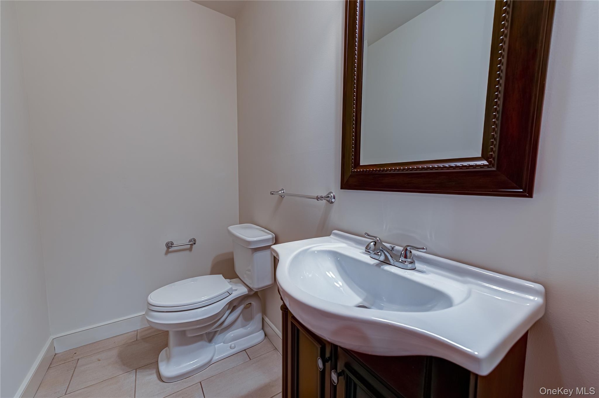 Basement-Convenient Powder Room