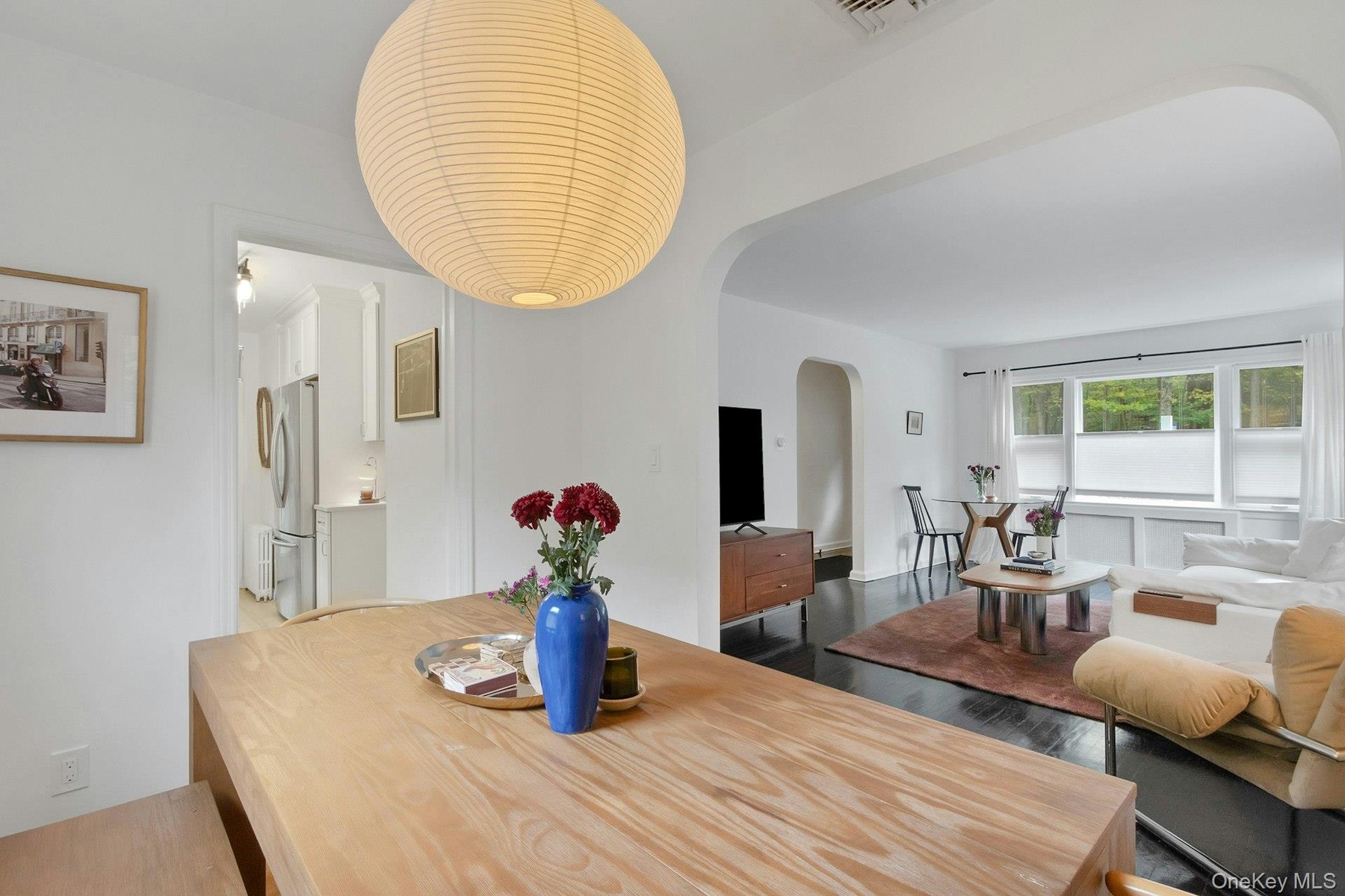 Dining room and living room