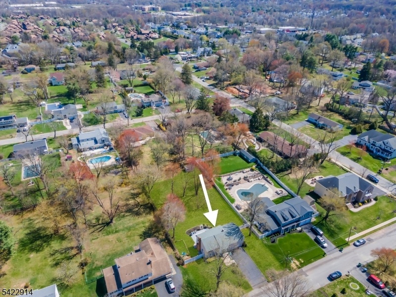 aerial view of neighborhood