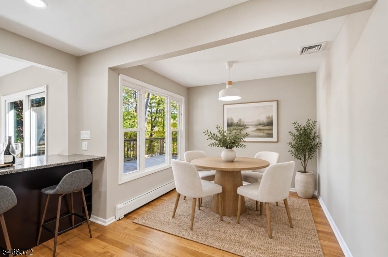 Staged Dining Area