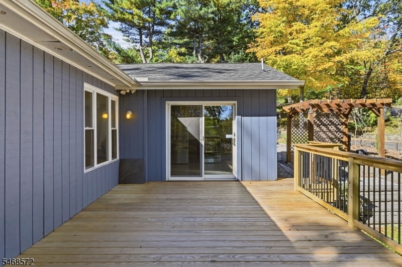 Deck off kitchen