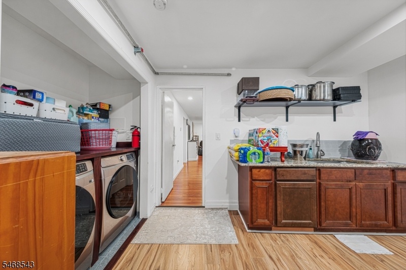 Laundry room with storage