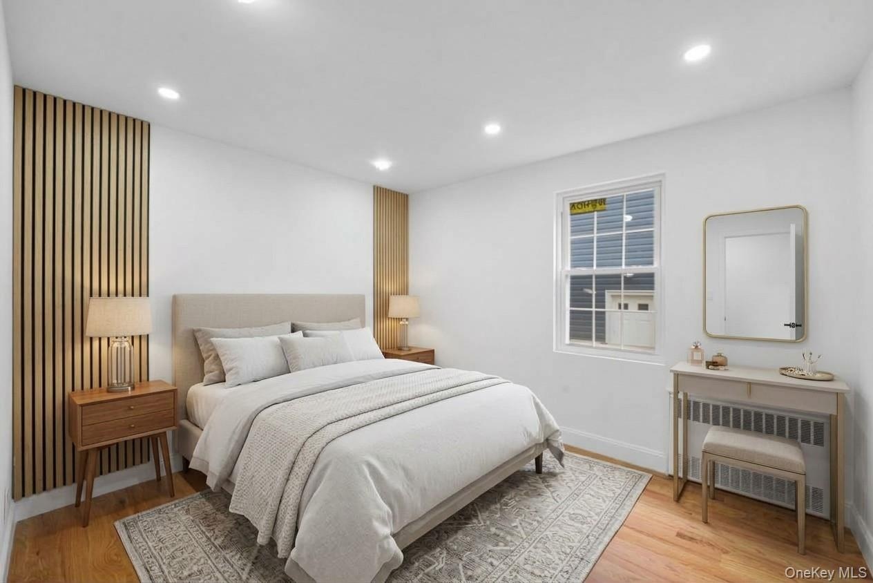 Virtually staged bedroom