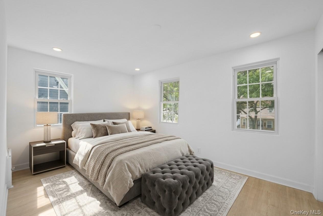 Virtually staged bedroom