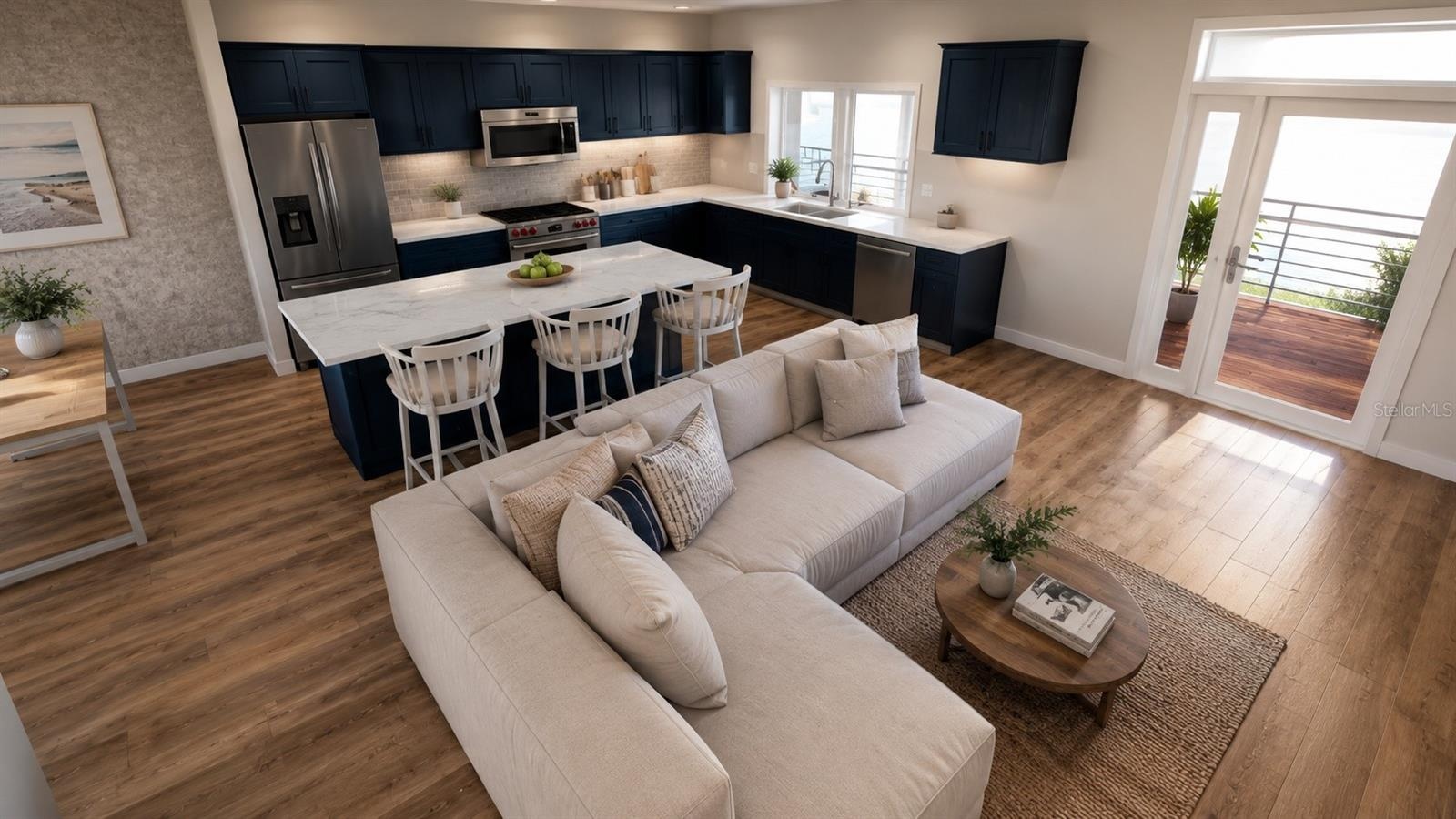AI Depicted  Living kitchen