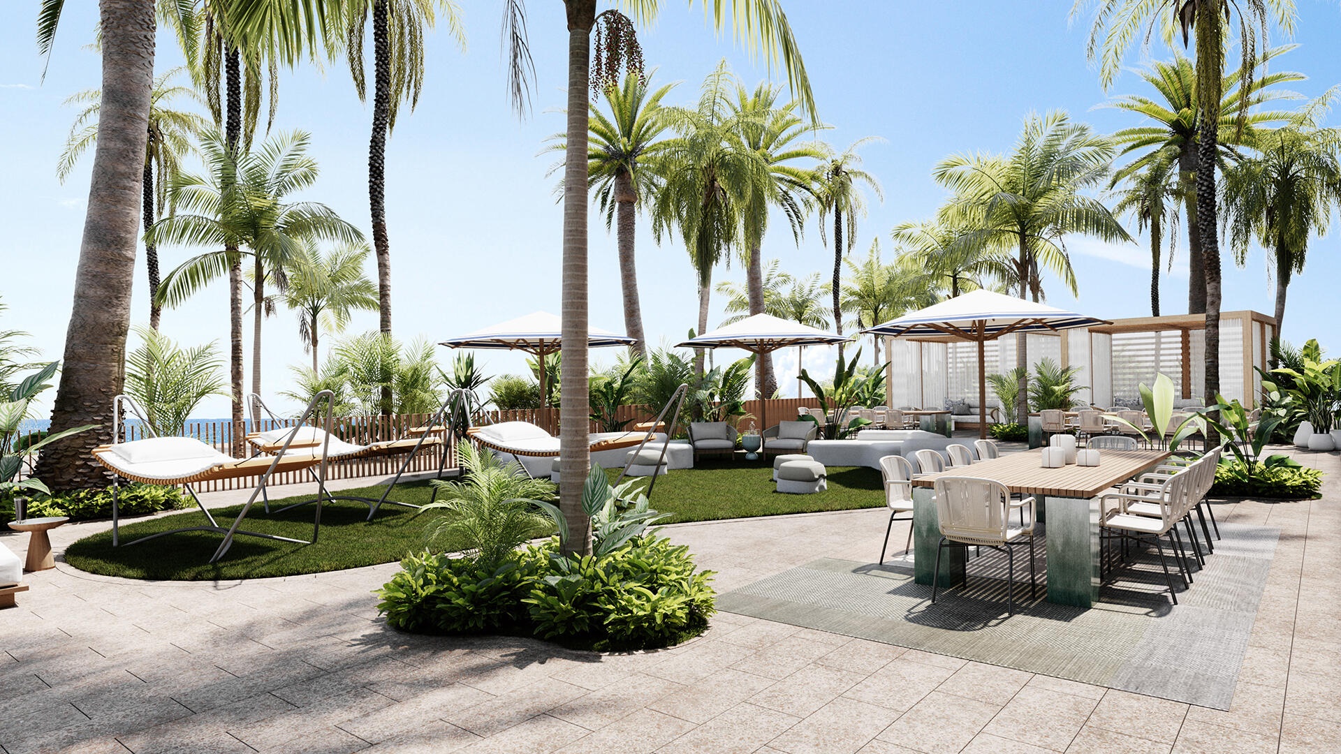 Escape to your own private cabana at Casamar, where breathtaking views redefine relaxation.