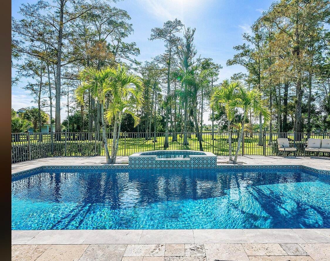 Recently resurfaced during the 2022’ $750,000 home renovation, now a salt water pool with a new heater and pool equipment.