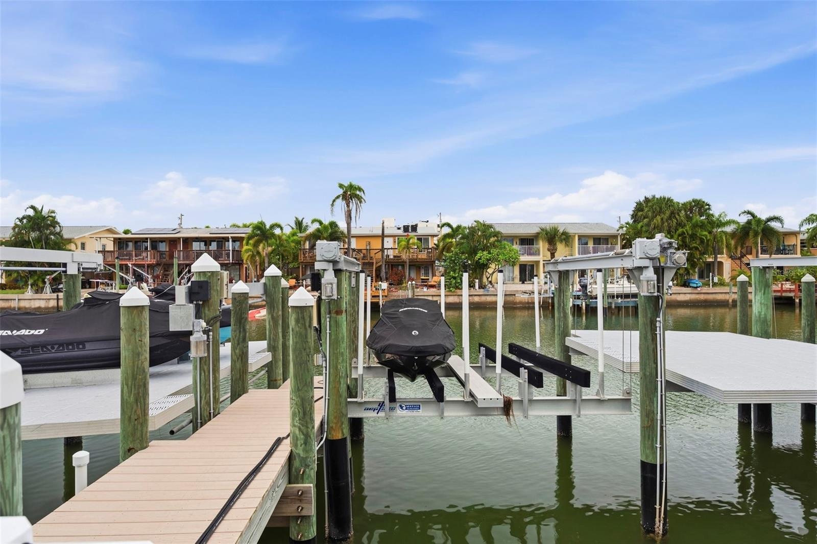 You will have access to one jet ski lift.